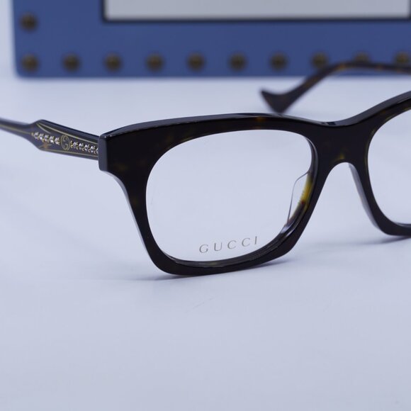 Final Price! Gucci GG1299O 002 Havana Eyeglasses 55mm - Picture 2 of 12